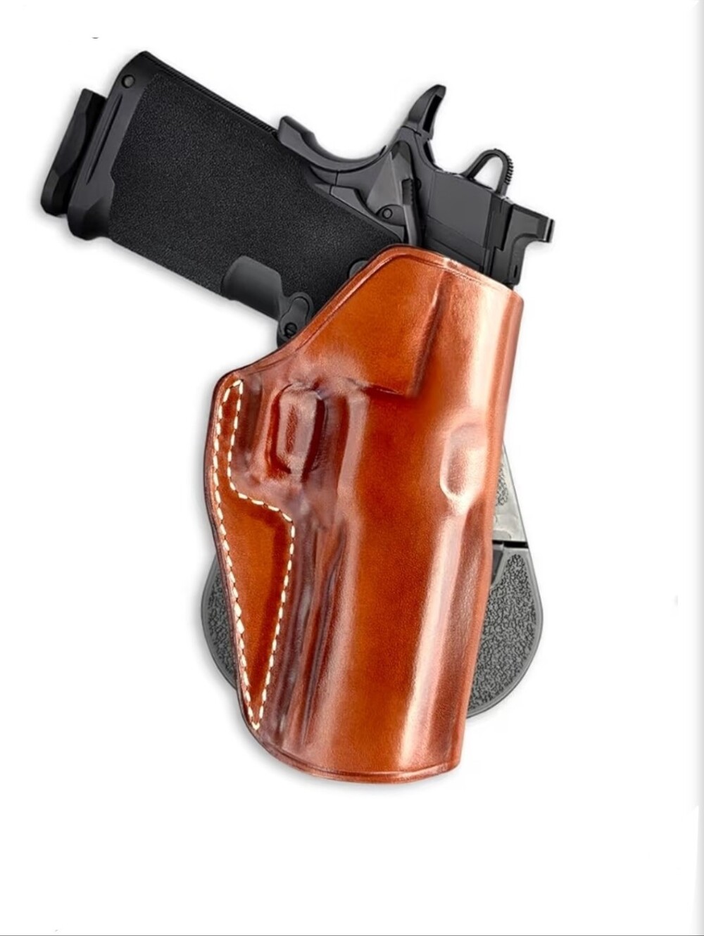 NIB MASC Premium Leather Paddle Holster for 1911 DS Prodigy 9mm 4.25-inch